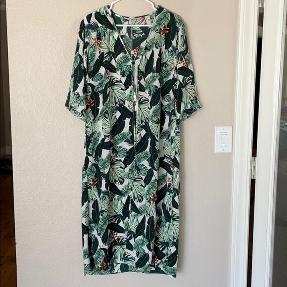 Beach cover up  kimono Rachel Zoe tropical os